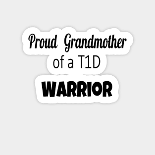 Proud Grandmother Of A T1D Warrior Sticker